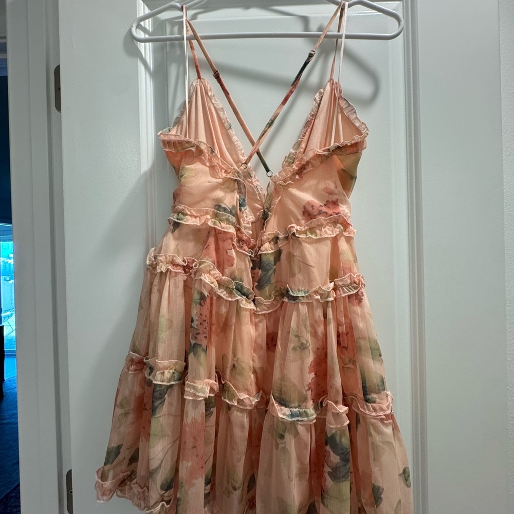 Floral Ruffled Dress - Picture 2 of 2